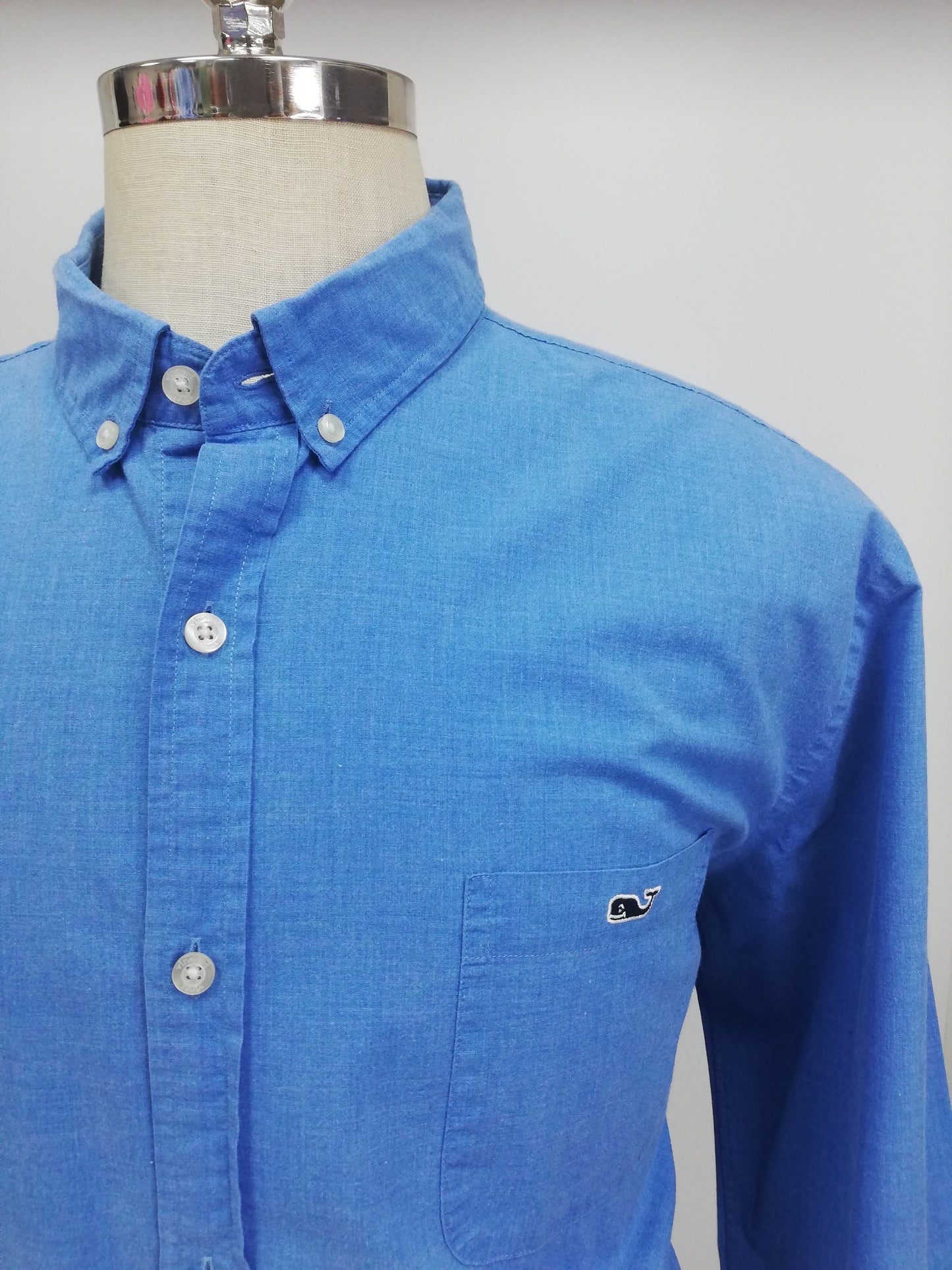 Camisa de botones Vineyard Vines 🐳 Color Azul Talla XXL Entalle Slim Fit