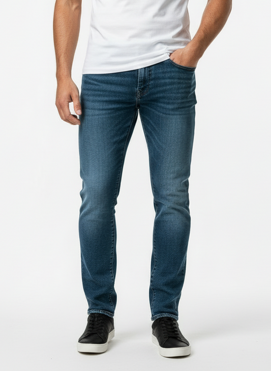 Pantalon jeans American Eagle 🦅  color azul oscuro Talla 32x34 Corte Slim Fit