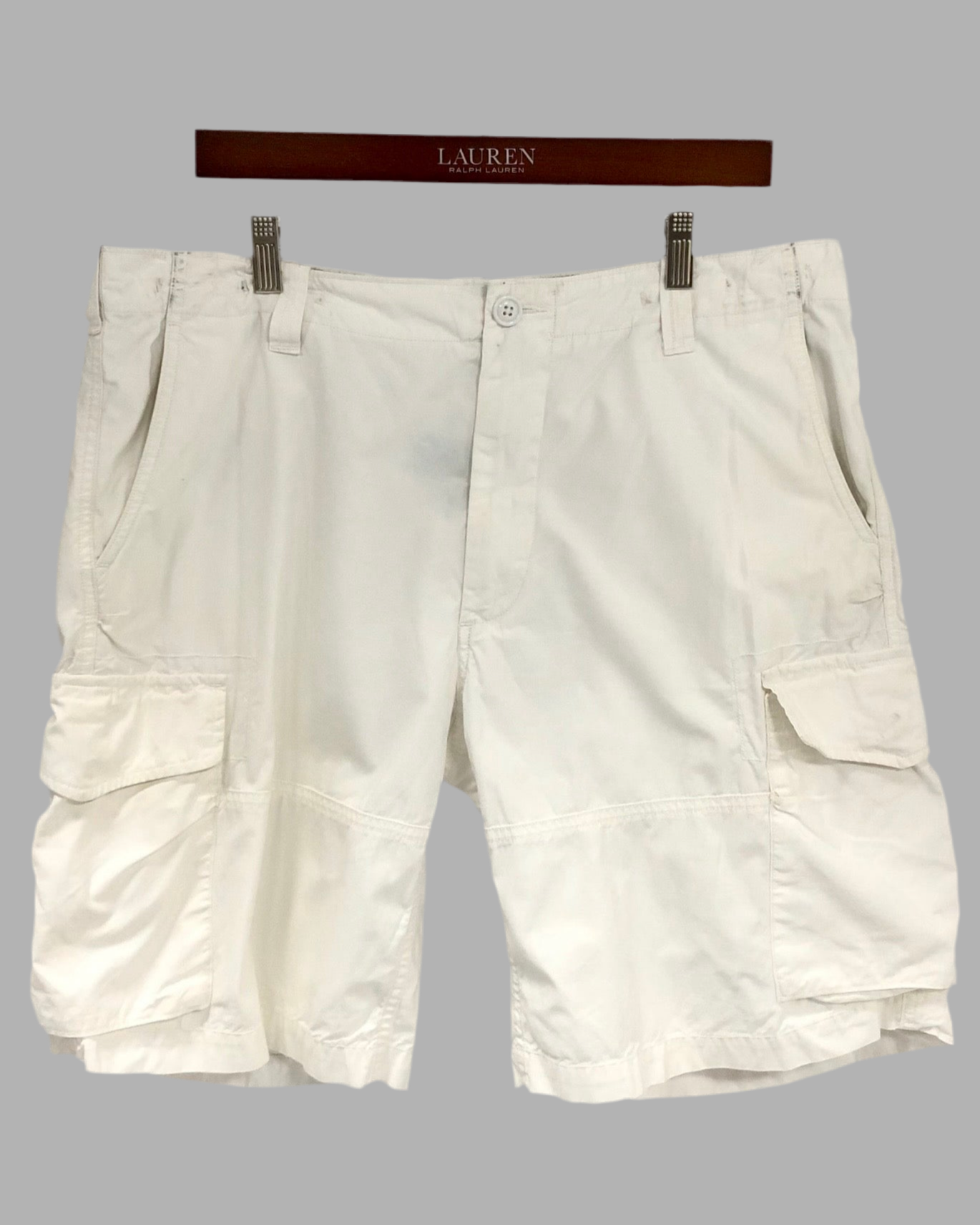 Short Cargo Polo Ralph Lauren 🏇🏼 color blanco talla 36 (ver descripción)