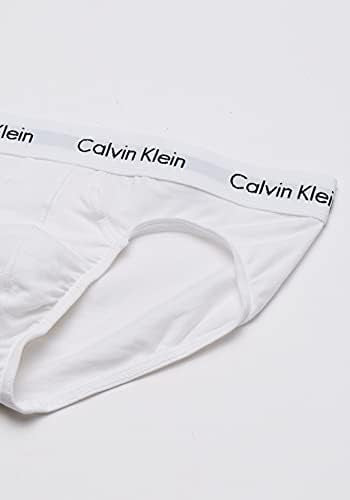 Paquete de 2 Calzoncillos a la cintura Calvin Klein - Tela algodón stretch en color blanco Talla S