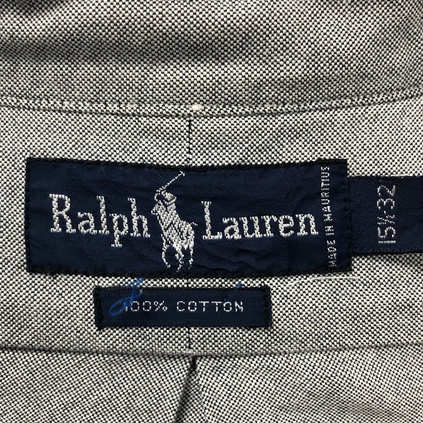 Camisa de botones Polo Ralph Lauren 🏇🏼 Oxford en color gris Talla M Entalle regular (ver descripción)