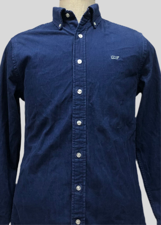 Camisa de cuadros Vineyard Vines 🐳 de cordoroy en color azul navy Talla S Entalle Slim Fit