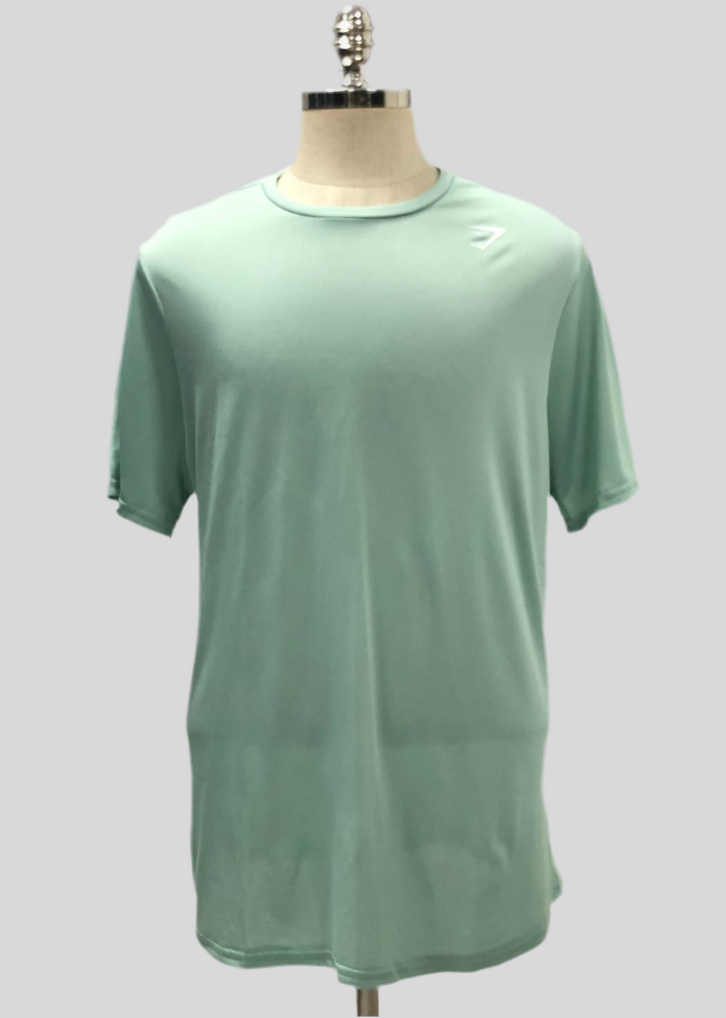 Camiseta de entrenamiento Gymshark 🏋🏽 color verde claro y logo en blanco Talla XXL