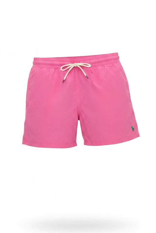 Short de baño Polo Ralph Lauren 🏇🏼 color rosado y logo bordado en color verde talla XXL