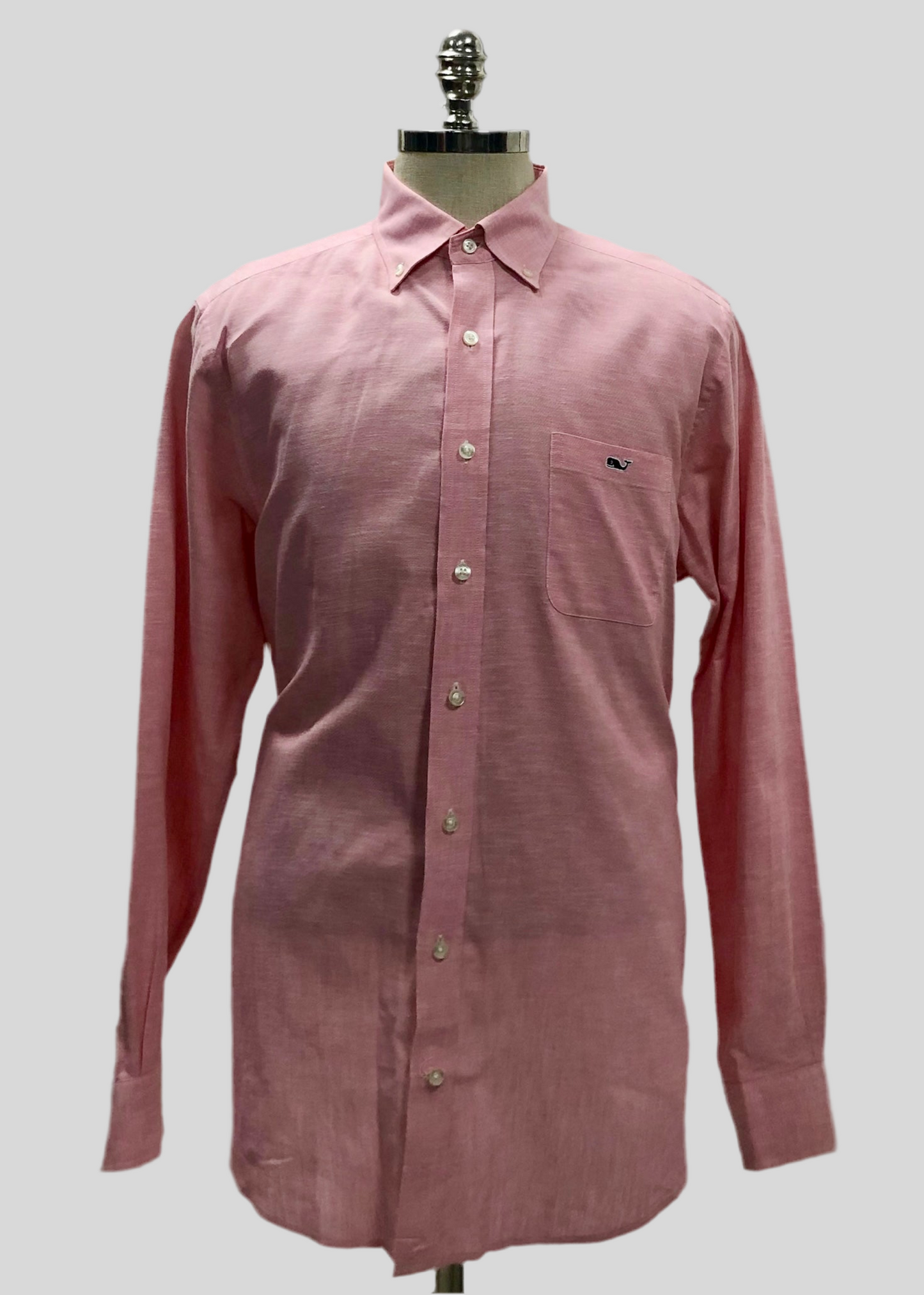 Camisa de botones Vineyard Vines 🐳 Oxford Color salmón Talla L Entalle Slim Fit