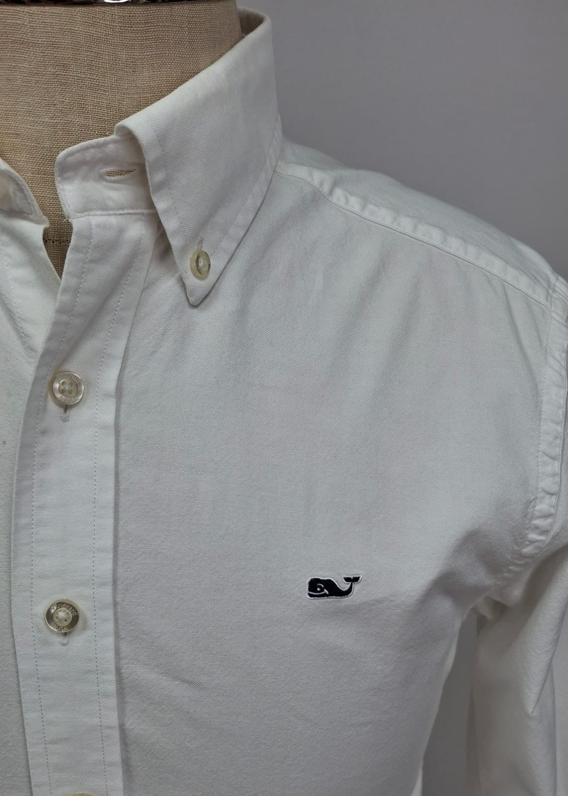 Camisa de botones Vineyard Vines 🐳  Color blanco Talla S Entalle Slim Fit (ver descripción)
