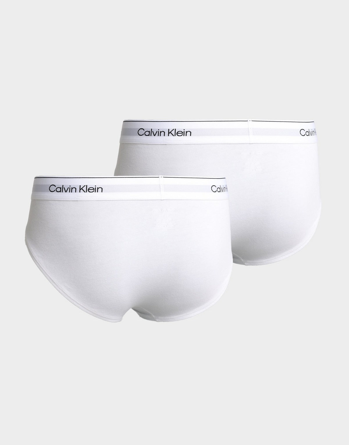 Paquete de 2 Calzoncillos a la cintura Calvin Klein - Tela algodón stretch en color blanco Talla S