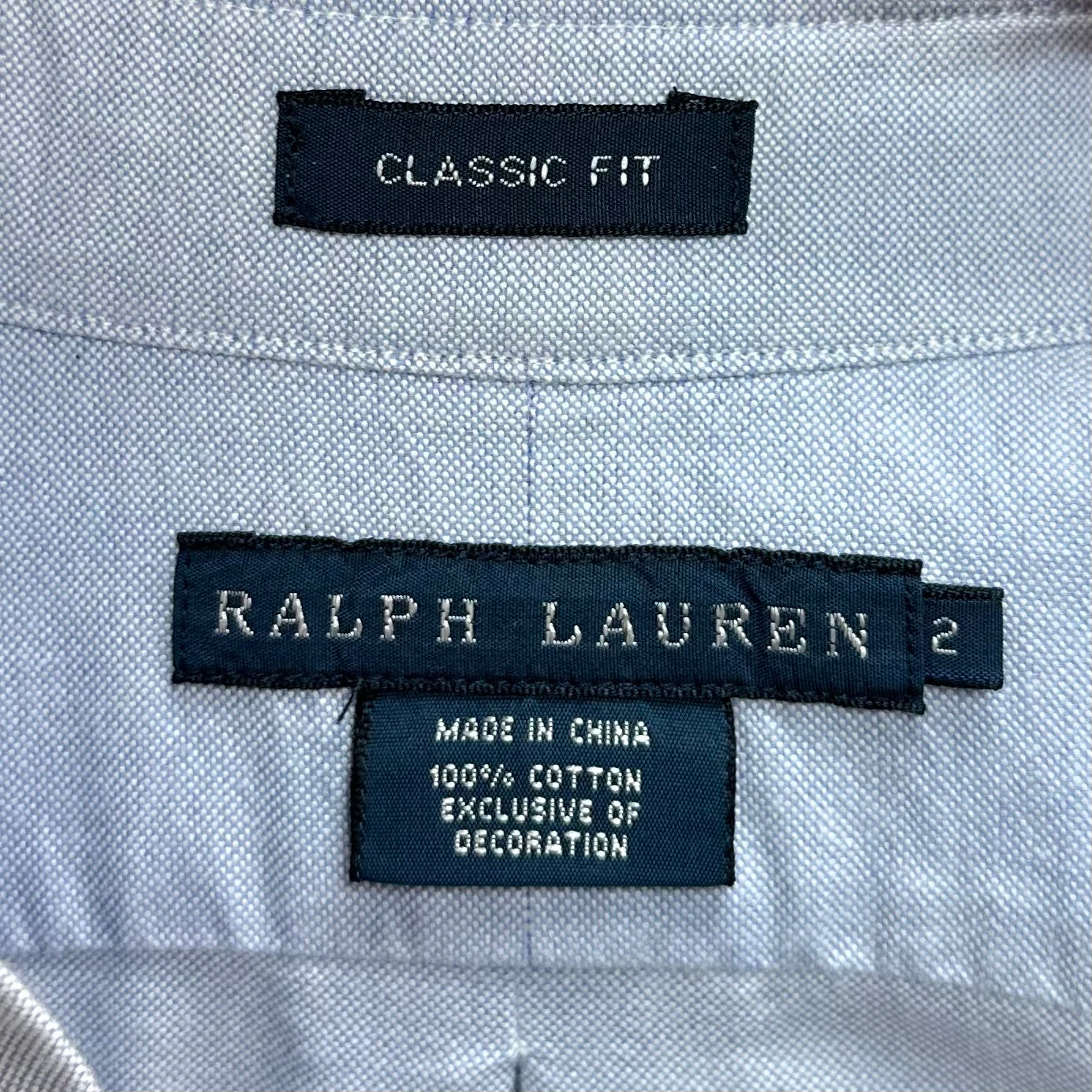 Camisa de mujer Polo Ralph Lauren 🏇🏼 Oxford en color celeste Talla S (2) Entalle Clásico