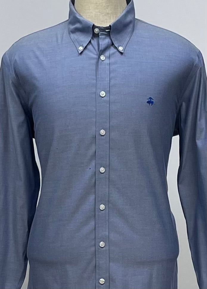 Camisa Brooks Brothers 🐑 color azul tornasol Talla L Entalle Regular