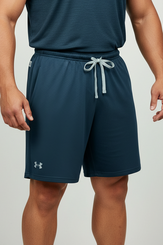 Short Deportivo Under Armour 🏋🏼‍♂️ Tela performance color azul navy talla M