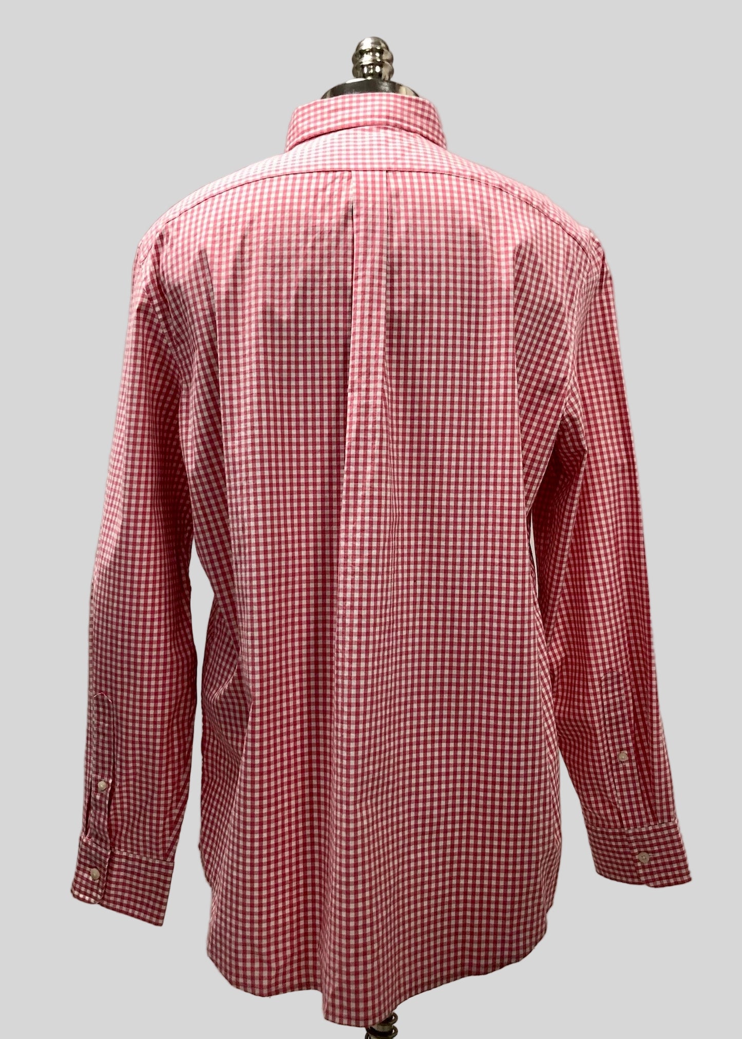Camisa de botones Vineyard Vines 🐳 de cuadros gingham en color rosado y blanco Talla L Entalle Clásico