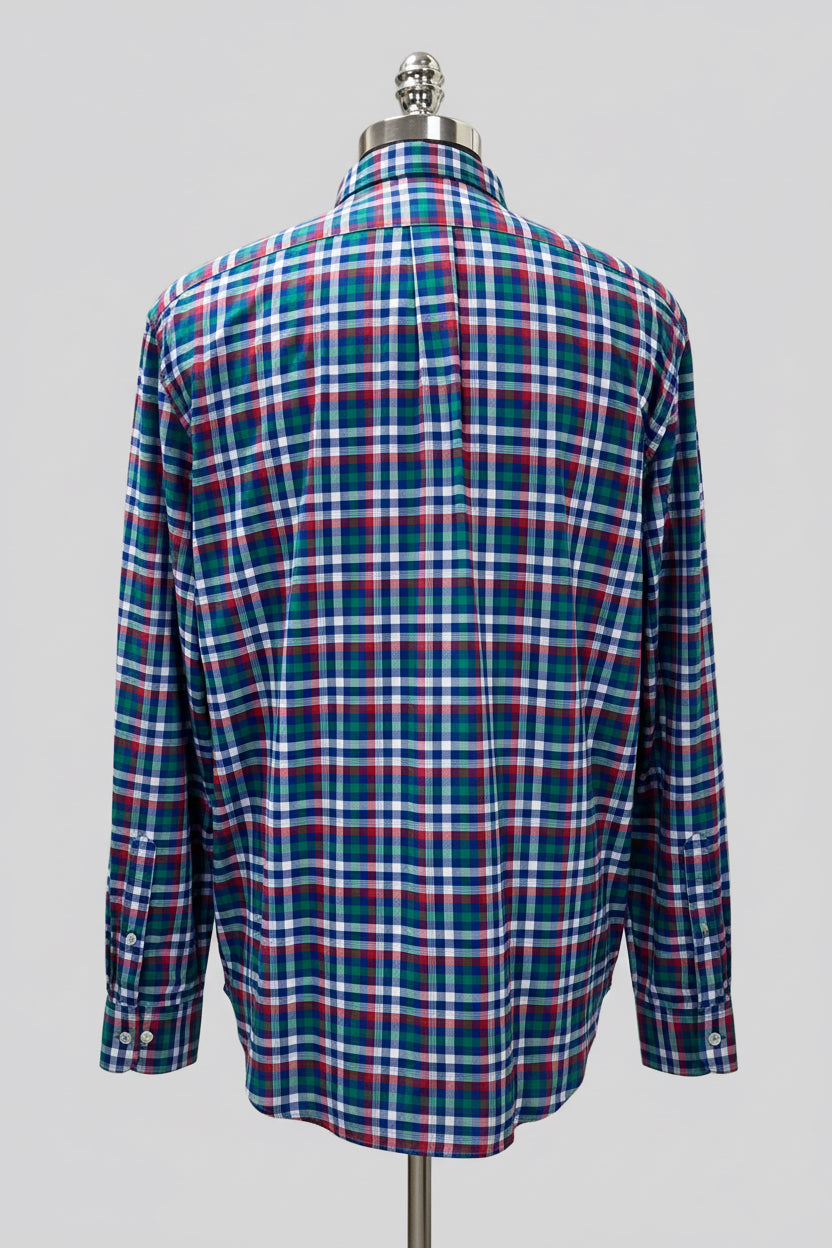 Camisa de botones Vineyard Vines 🐳 Performance de cuadros en color verde, azul, rojo y blanco Talla XL Entalle Regular