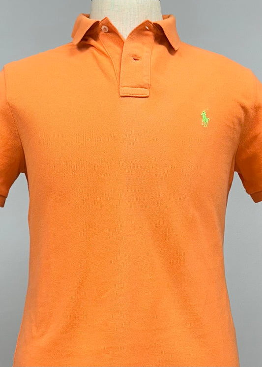 Camiseta Polo Ralph Lauren 🏇🏼 color naranja Talla M Entalle Custom Slim Fit