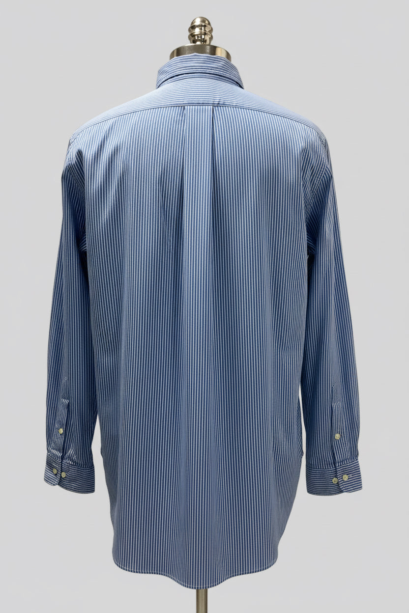 Camisa de botones Polo Ralph Lauren 🏇🏼 de rayas en color celeste y blanco Talla L Entalle Clásico