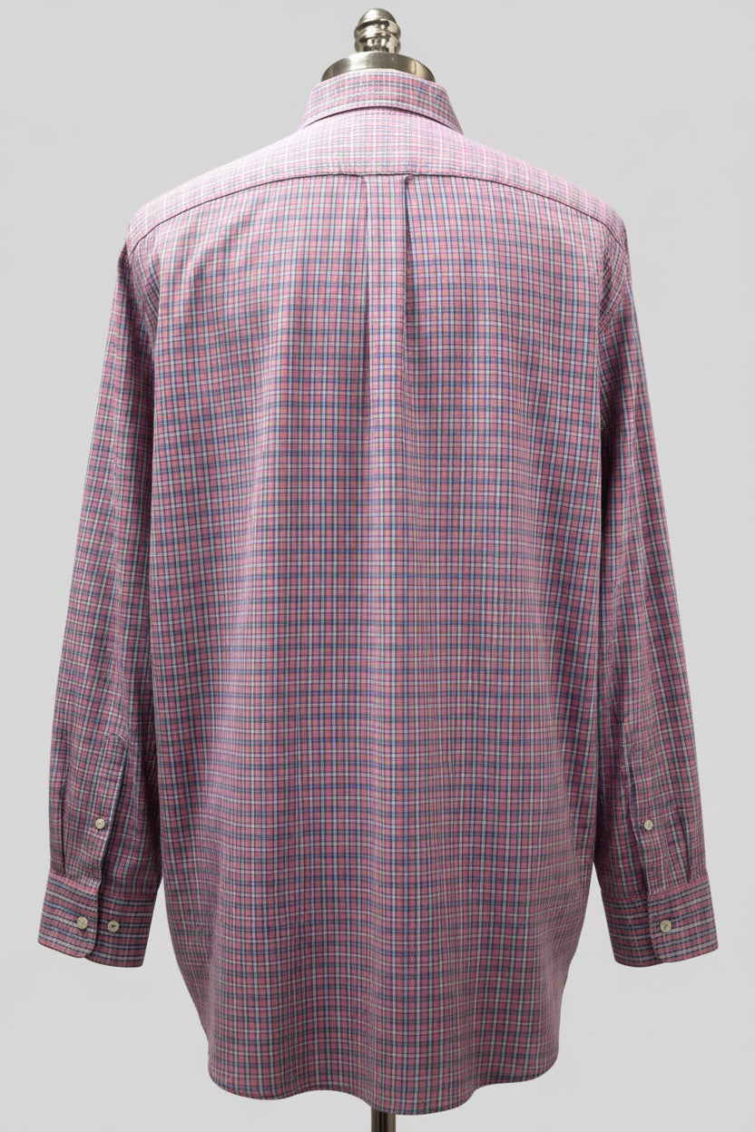 Camisa de botones Vineyard Vines 🐳 Performance de cuadros en color rosado y celeste Talla XXL Entalle Clásico