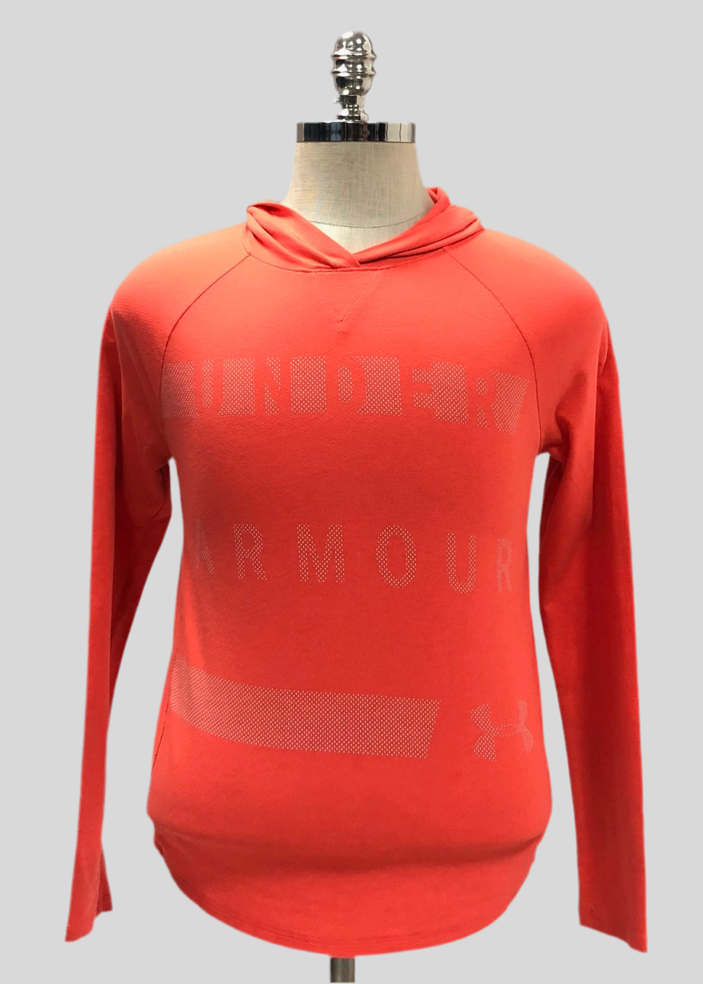 Sudadera Hoodie de mujer Under Armour 🏋🏽 color naranja neon Talla XS
