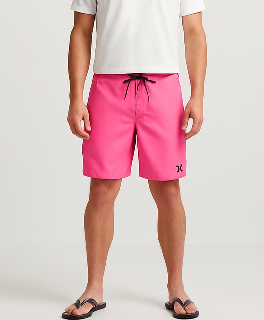 Traje de baño Hurley 🏄🏽‍♂️ color rosado y logo en color negro Talla Medium (31)