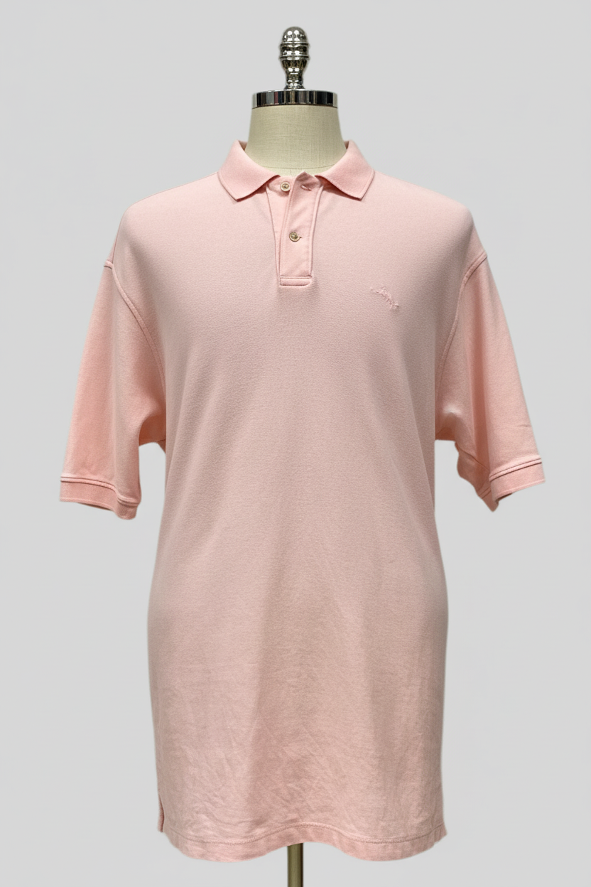 Camiseta Polo Tommy Bahama 🐬 color rosado claro Talla XL Entalle Regular