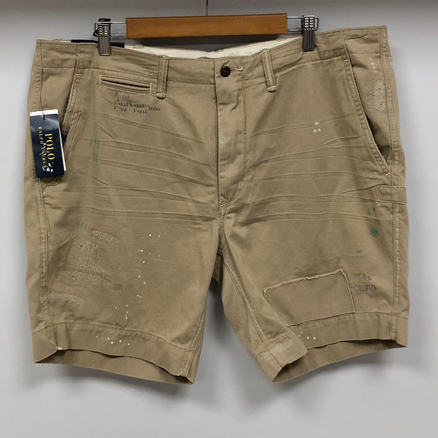 Short Casual Polo Ralph Lauren color Kaki y diseño cargo Talla 38