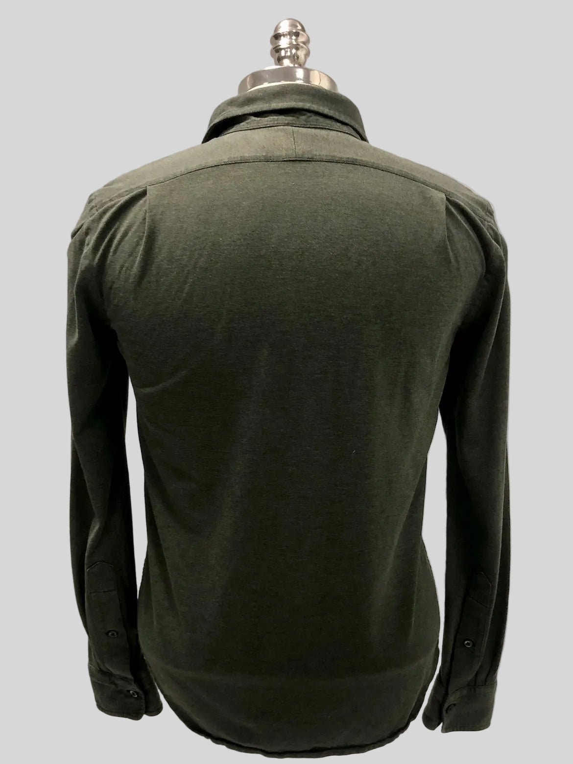 Camisa Polo Ralph Lauren 🏇🏼 Tela camiseta (Knit Oxford) en color verde oliva Talla S Entalle Regular