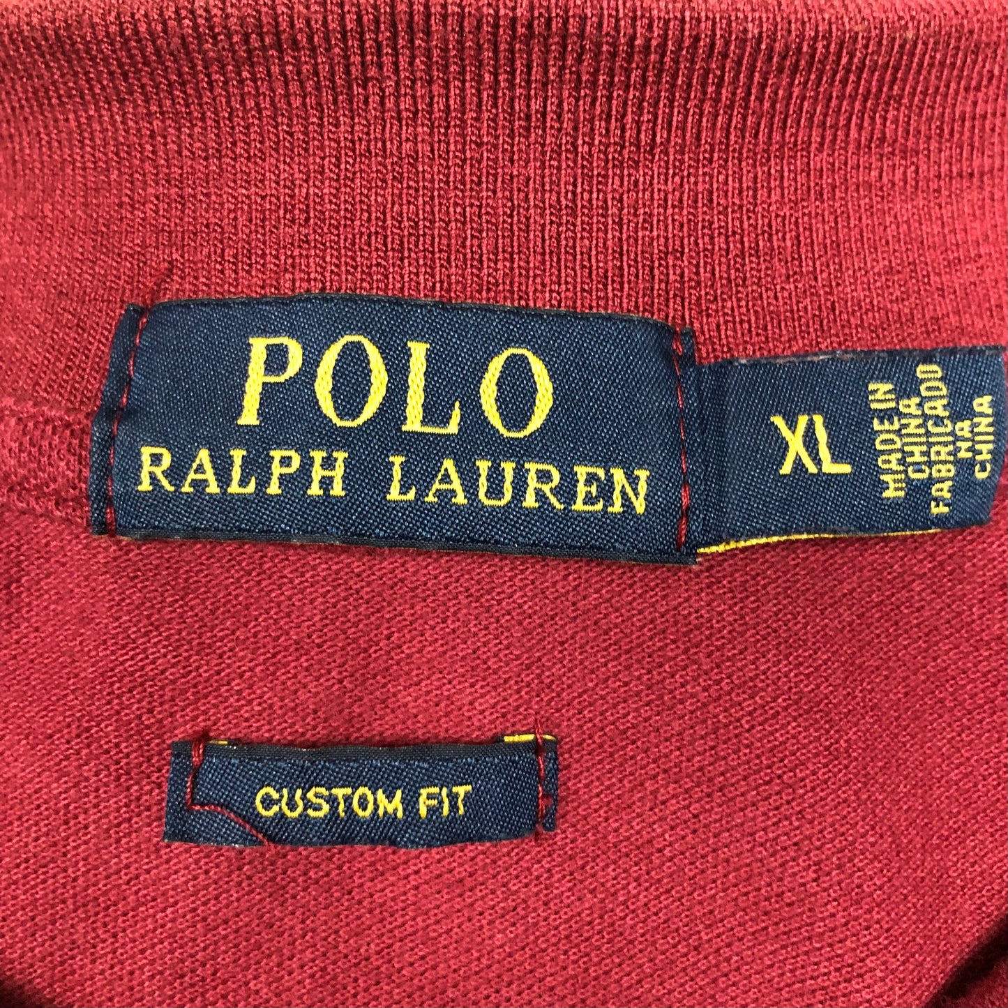 Camiseta Polo Ralph Lauren 🏇🏼 color rojo oscuro con Talla XL Entalle Custom Fit (ver descripción)