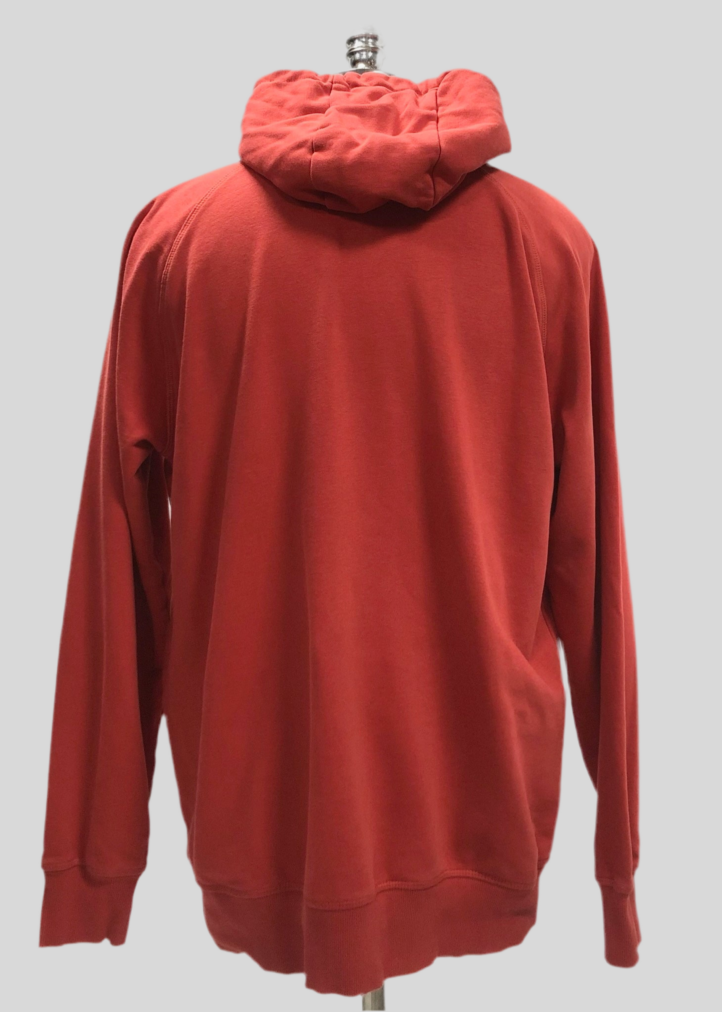 Sudadera Hoodie con capucha Gymshark 🏋🏽 color rojo naranja y logo negro Talla XL