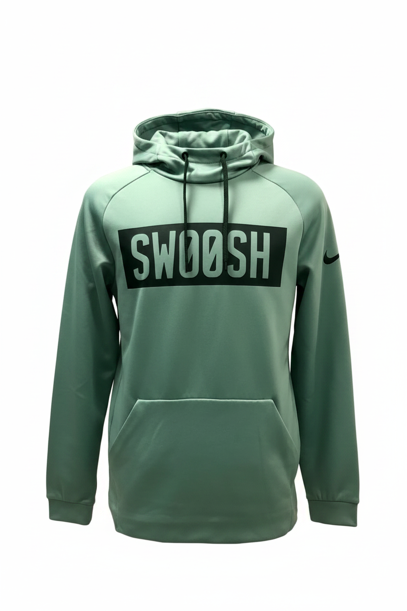 Sudadera Hoodie Nike ✔️ color verde claro y logo en negro Talla M