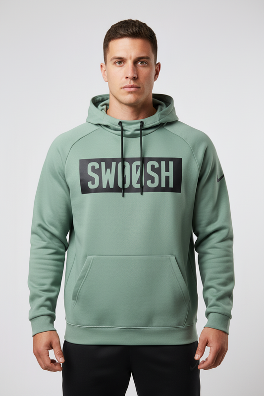 Sudadera Hoodie Nike ✔️ color verde claro y logo en negro Talla M
