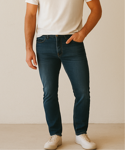 Pantalon jeans Old Navy 🇺🇸 color azul oscuro Talla 33x32 Corte Slim Fit