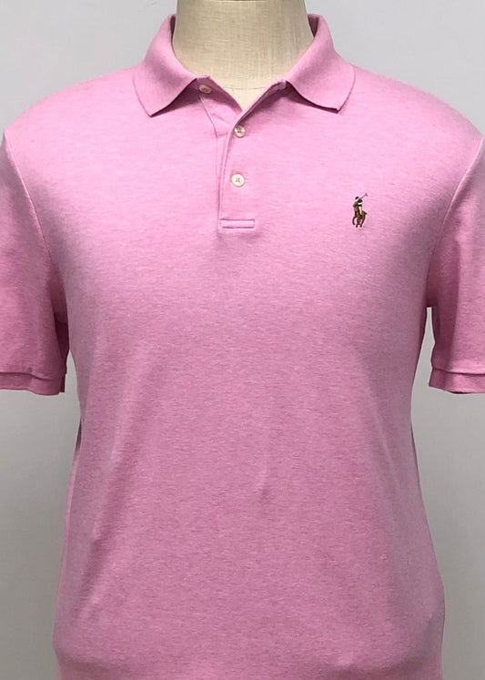 Camiseta Polo Ralph Lauren 🏇🏼 Pima color rosado Talla M Entalle Clásico