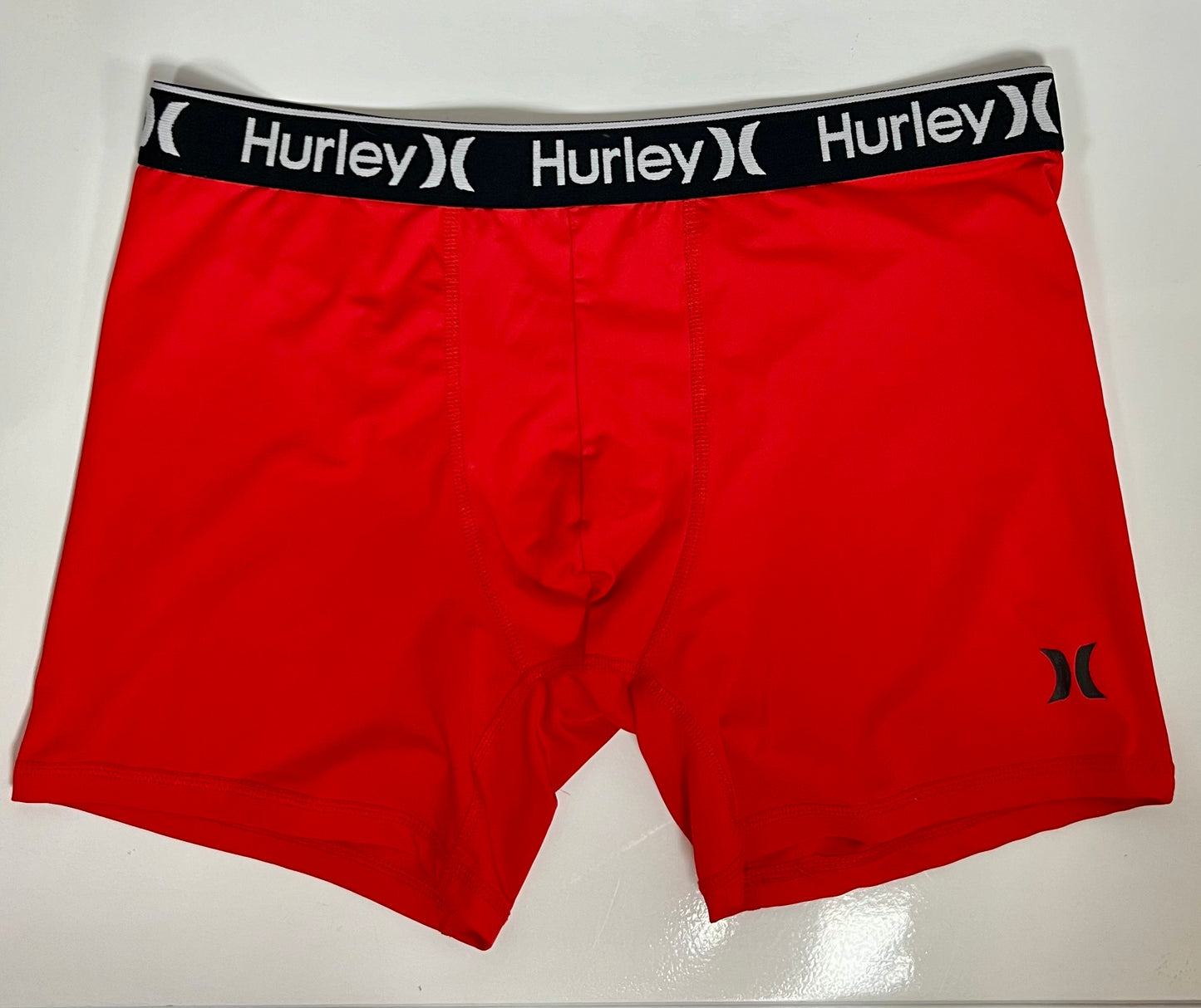 Boxers Briefs Hurley 🏄🏽‍♂️ Tela Performance color gris y naranja intenso Talla XL