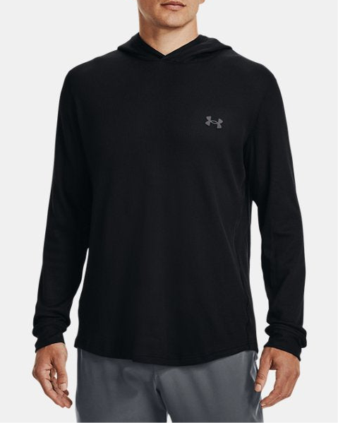 Camiseta con capucha Under Armour 🏋🏽 Waffle color negro Talla L Entalle Regular