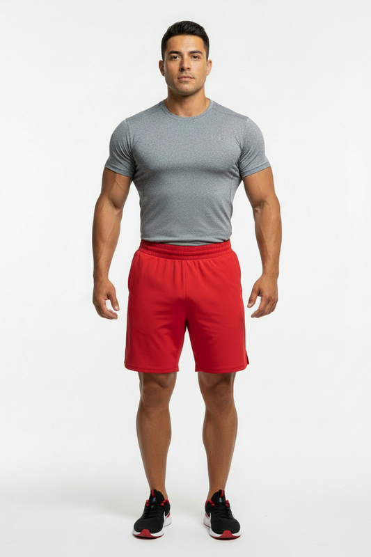 Short Deportivo Fabletics Tela performance color rojo talla S