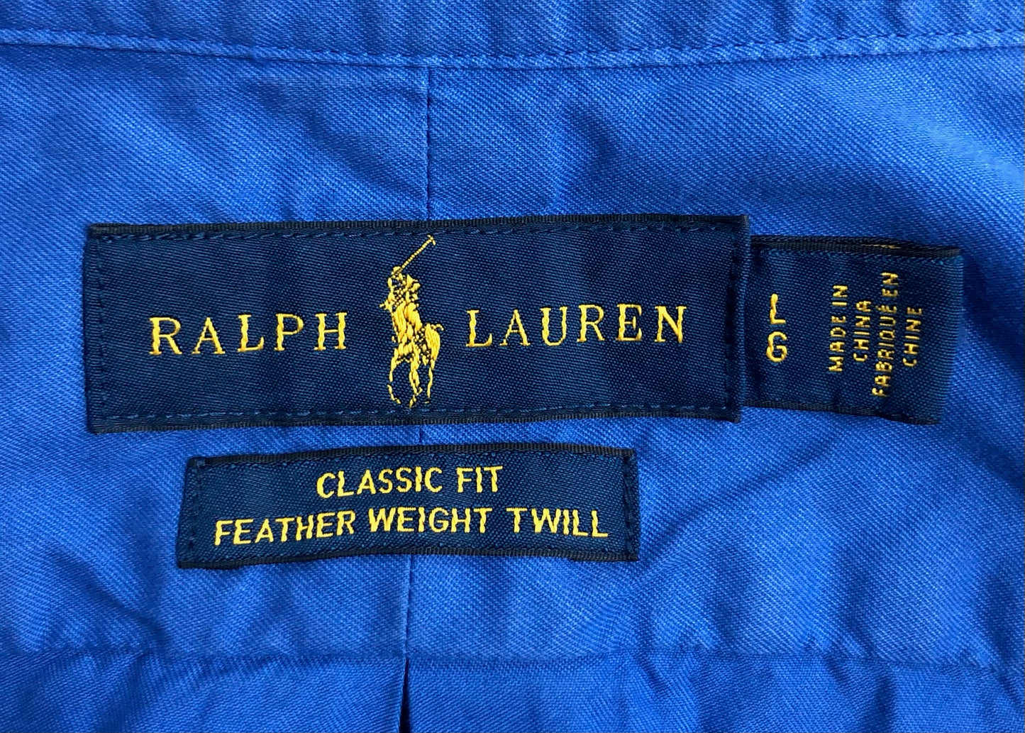 Camisa de botones Polo Ralph Lauren 🏇🏼  en color azul Talla L Entalle Clásico