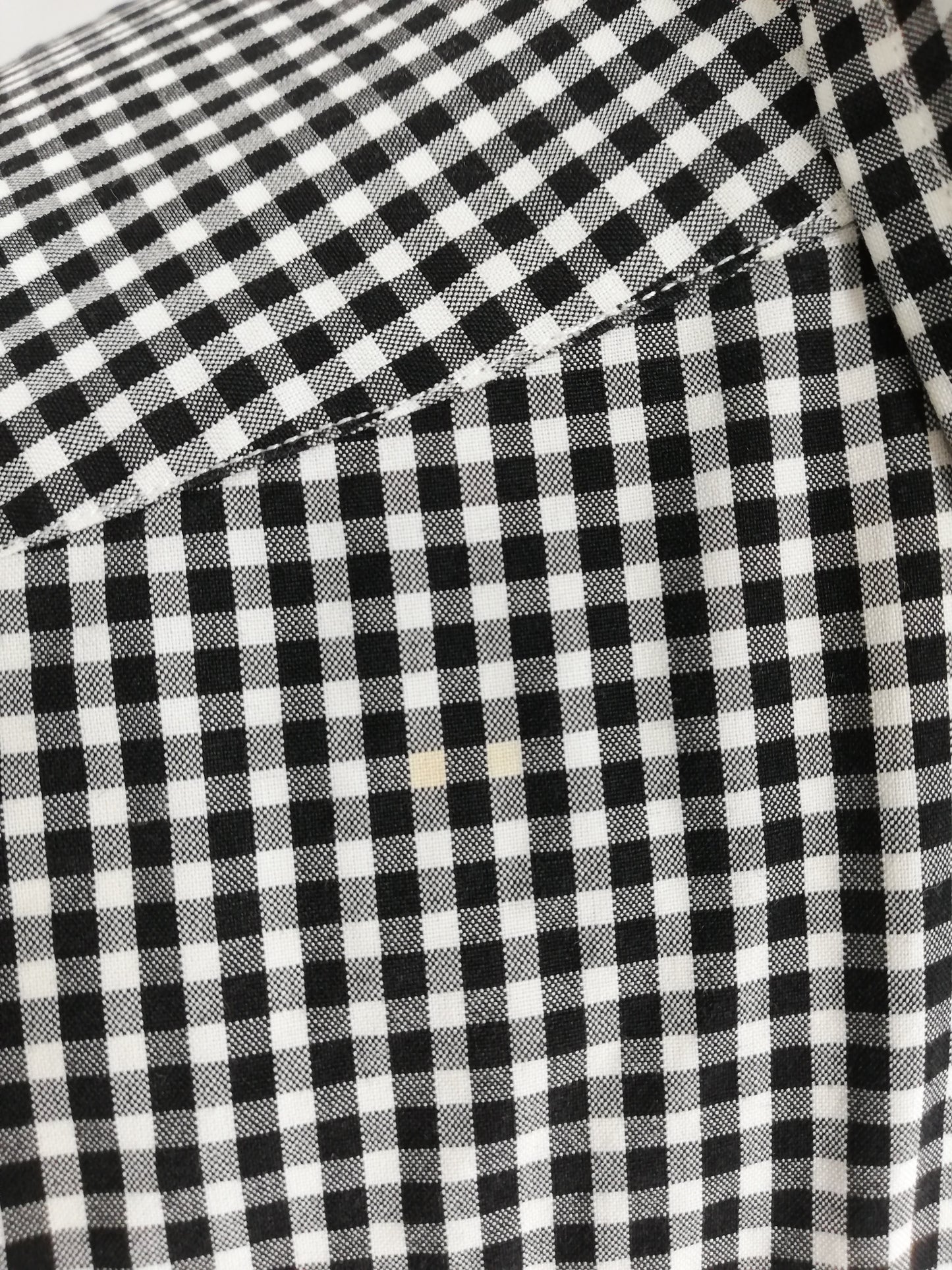 Camisa Polo Ralph Lauren 🏇🏼 con patron de cuadros gingham en negro y blanco Talla XL Entalle Clasico (ver descripción)