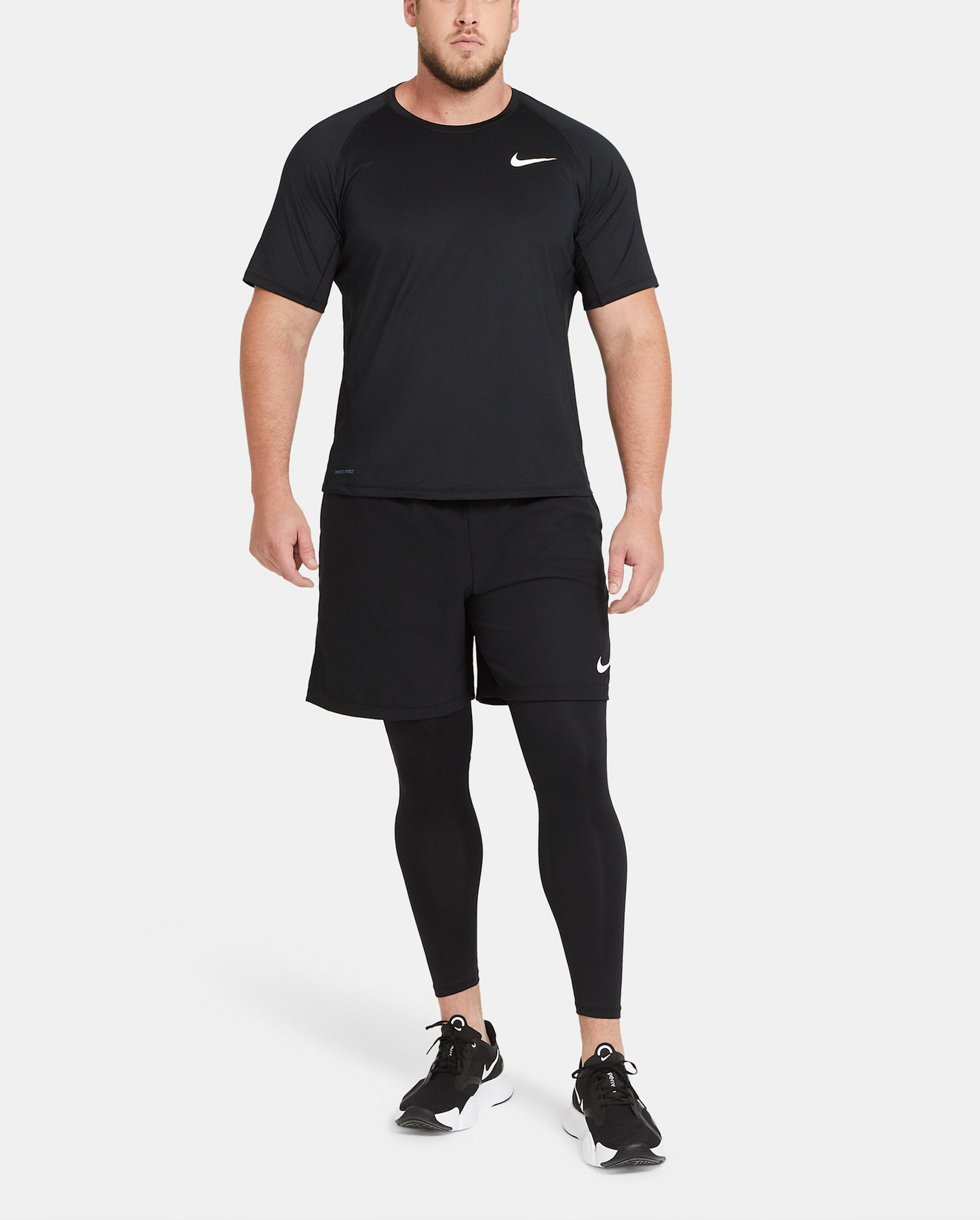 Malla de entrenamiento licra Nike ✔️ Pro Dri-FIT para hombre en Color negro cintura negro Talla S