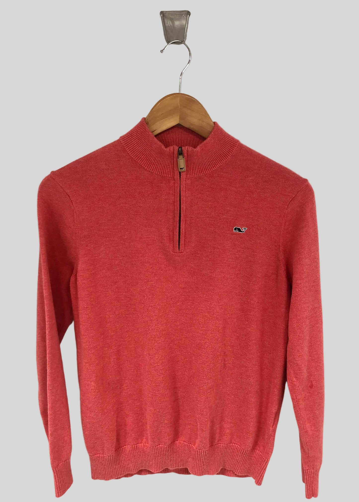 Sueter Jersey niño o niña Vineyard Vines 🐳 color rojo claro con logo tradicional Tela algodón Talla XL