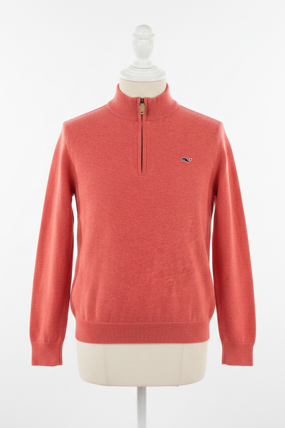 Sueter Jersey niño o niña Vineyard Vines 🐳 color rojo claro con logo tradicional Tela algodón Talla XL