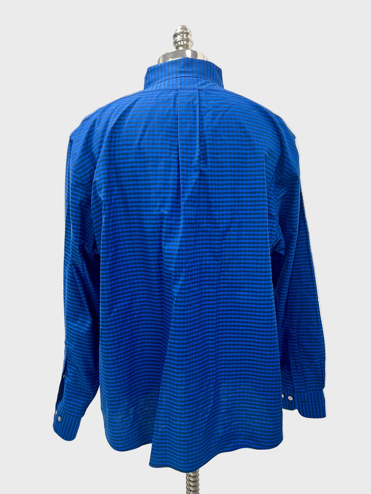 Camisa de botones Brooks Brothers 🐑 de cuadros gingham en azul y negro Talla XXL Entalle Regular