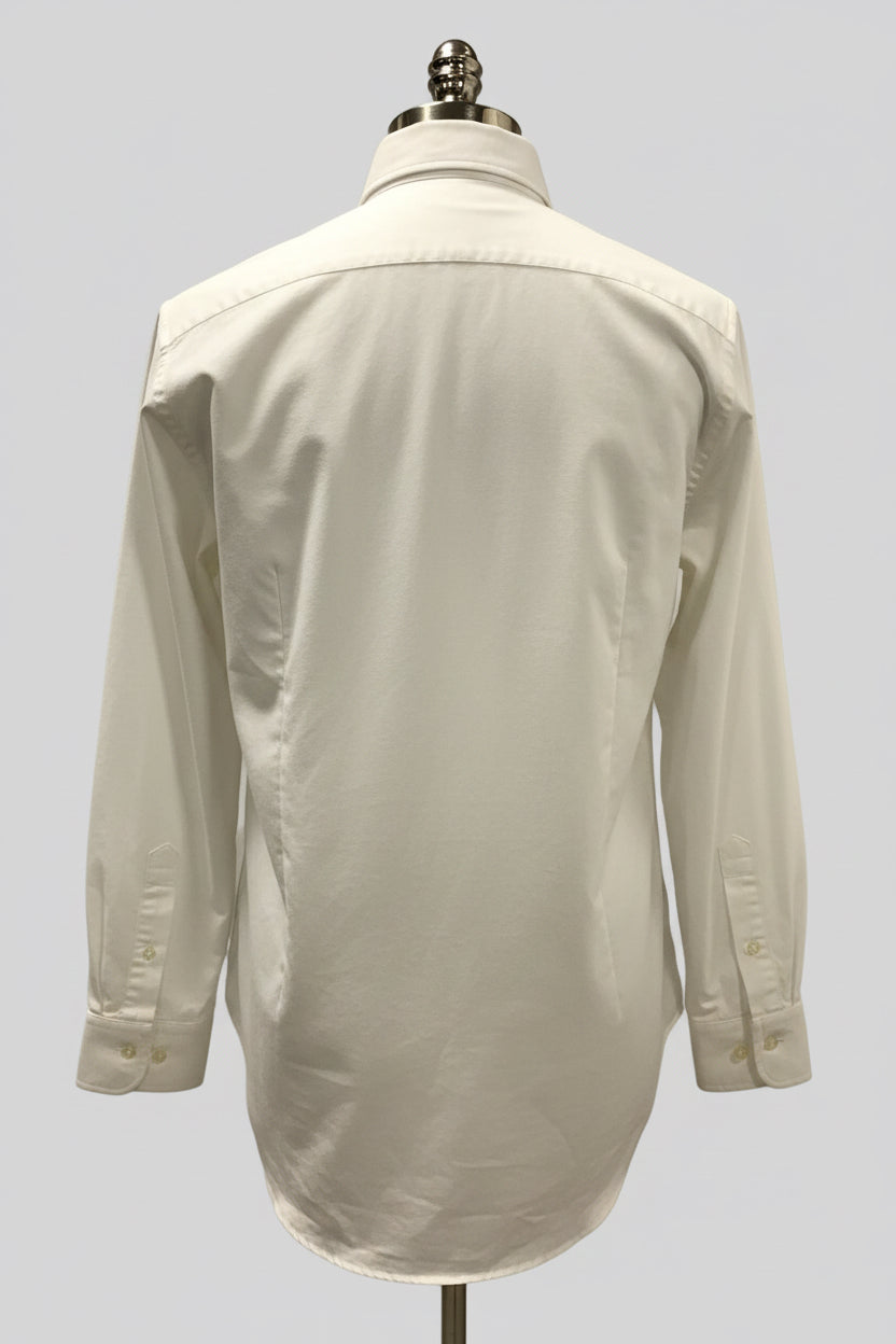 Camisa de botones Polo Ralph Lauren 🏇🏼 Oxford color blanco con diseño NYC Talla L Entalle Regular