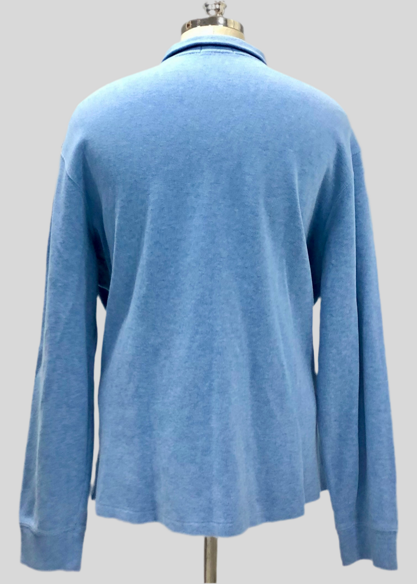 Sueter Jersey Polo Ralph Lauren 🏇🏼 color celeste claro con logo en amarillo Talla XXL