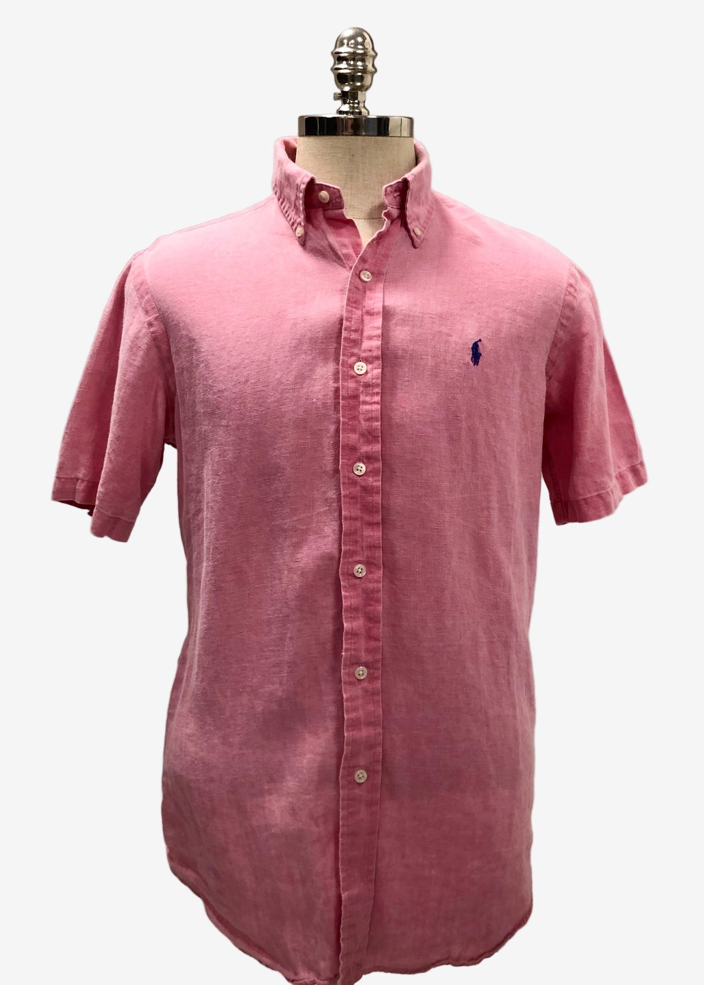 Camisa de botones Polo Ralph Lauren 🏇🏼 de Lino en color rosado Talla M Entalle Regular