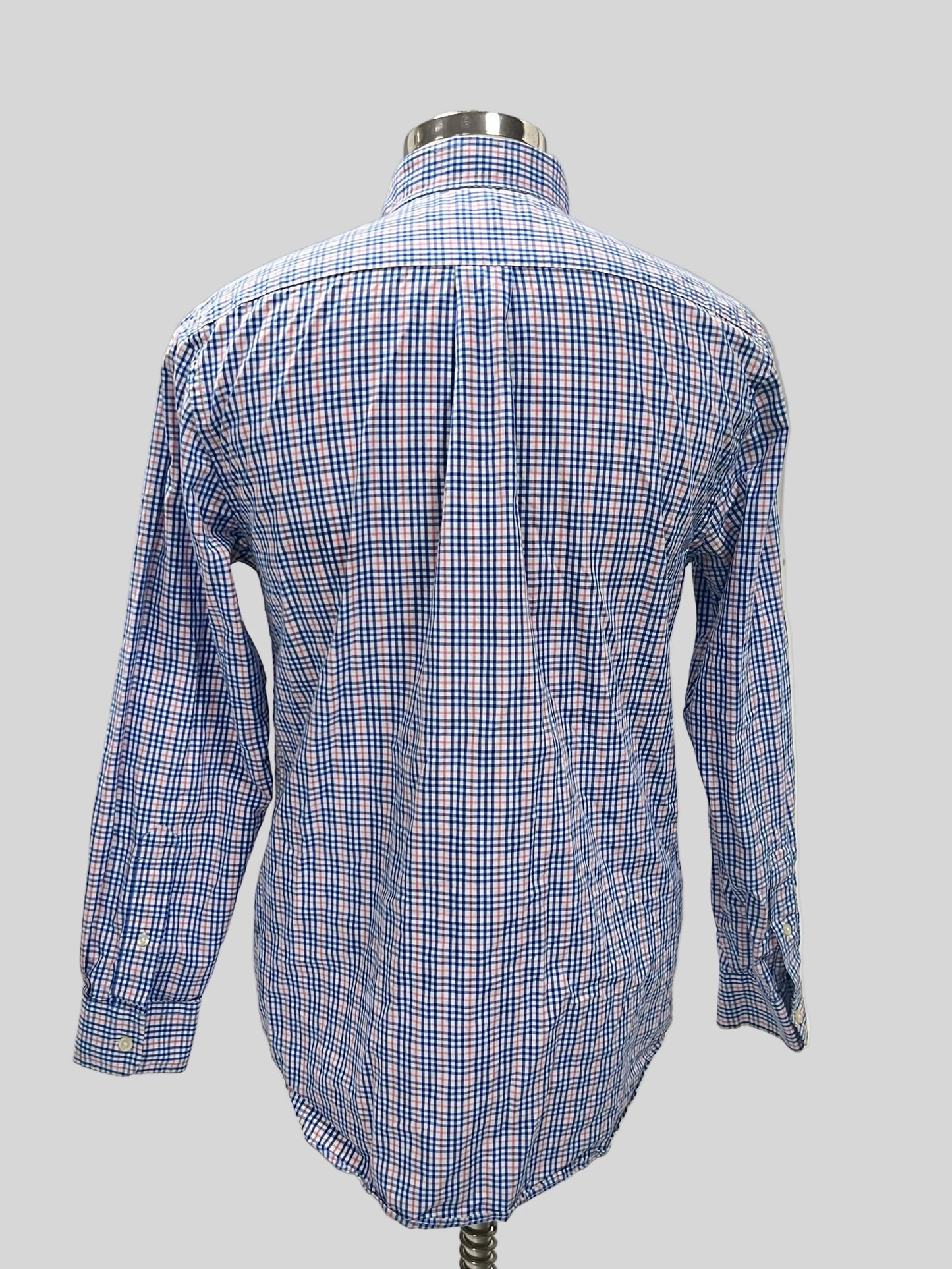 Camisa Vineyard Vines 🐳 color blanco de cuadros en color rosado y azul Talla M Entalle Slim Fit (ver descripción)
