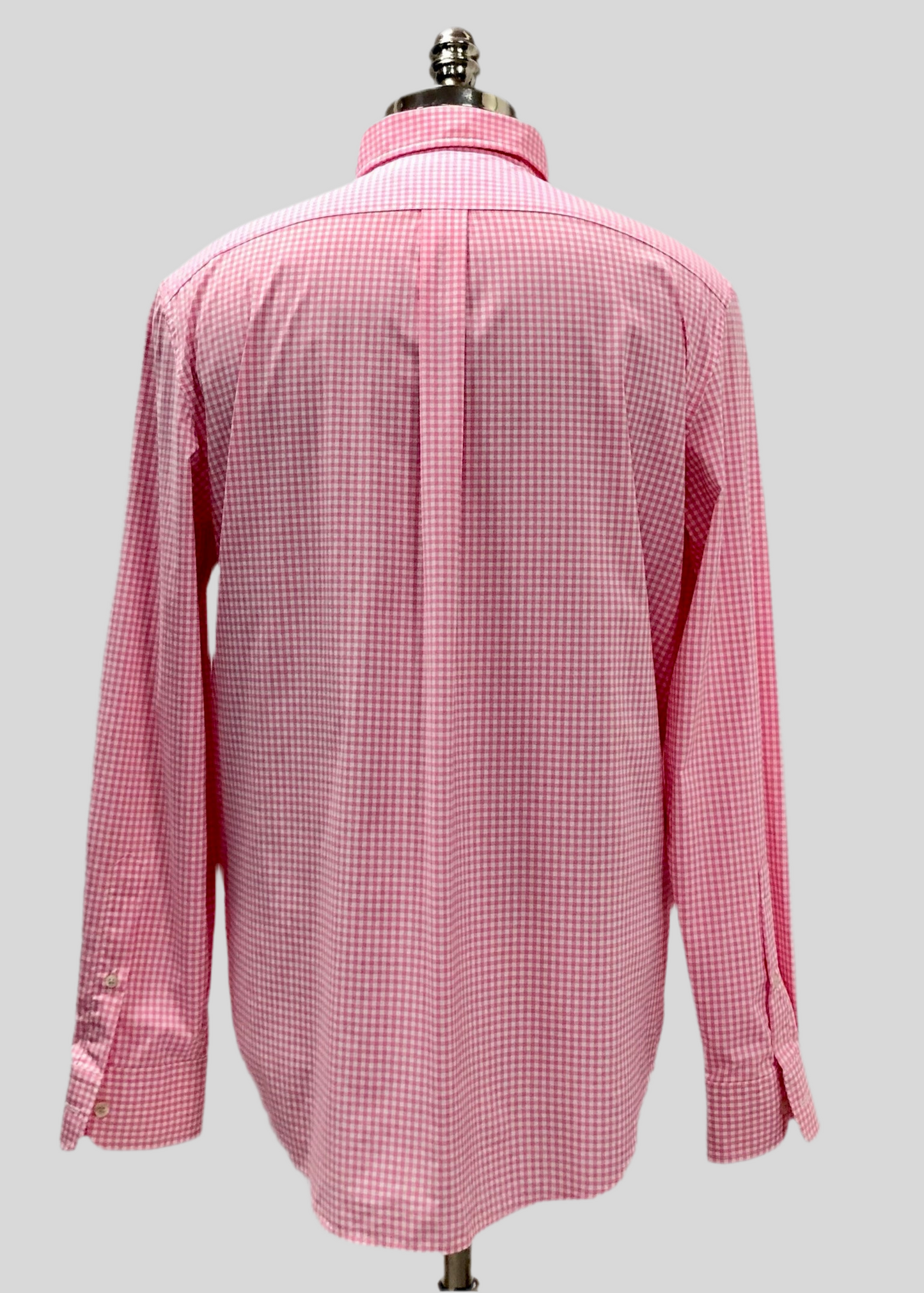 Camisa de botones Vineyard Vines 🐳 Performance de cuadros gingham en color rosado claro y blanco Talla M Entalle Clásico