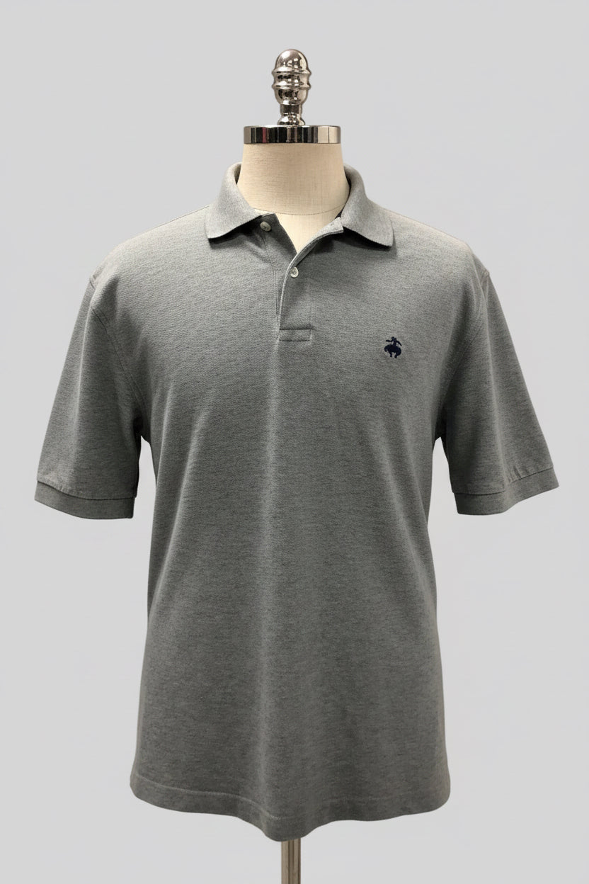 Camiseta Polo Brooks Brothers 🐑 color gris Talla L Entalle Regular