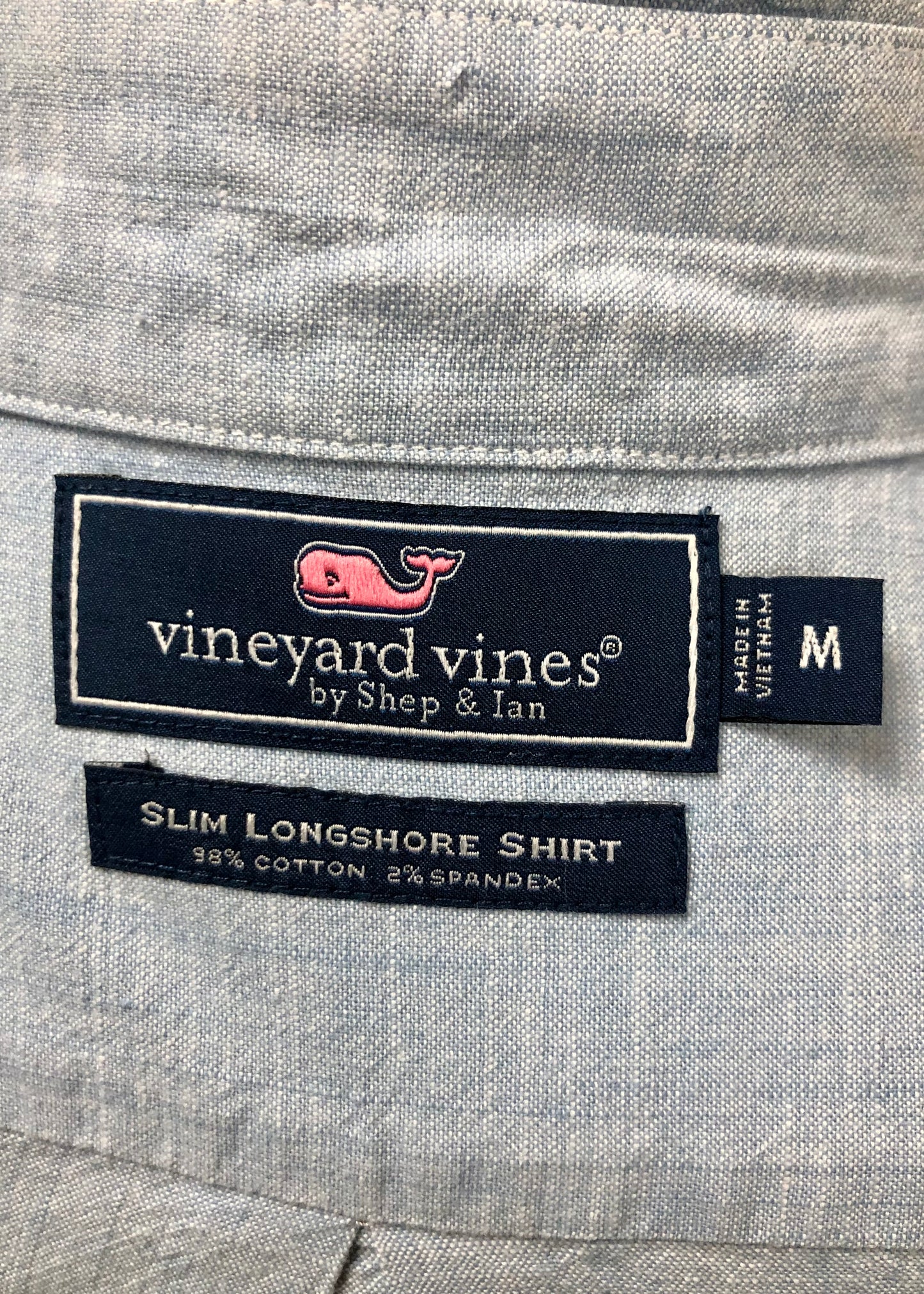 Camisa de botones Vineyard Vines 🐳 en color celeste degradado Talla M Entalle Slim Fit