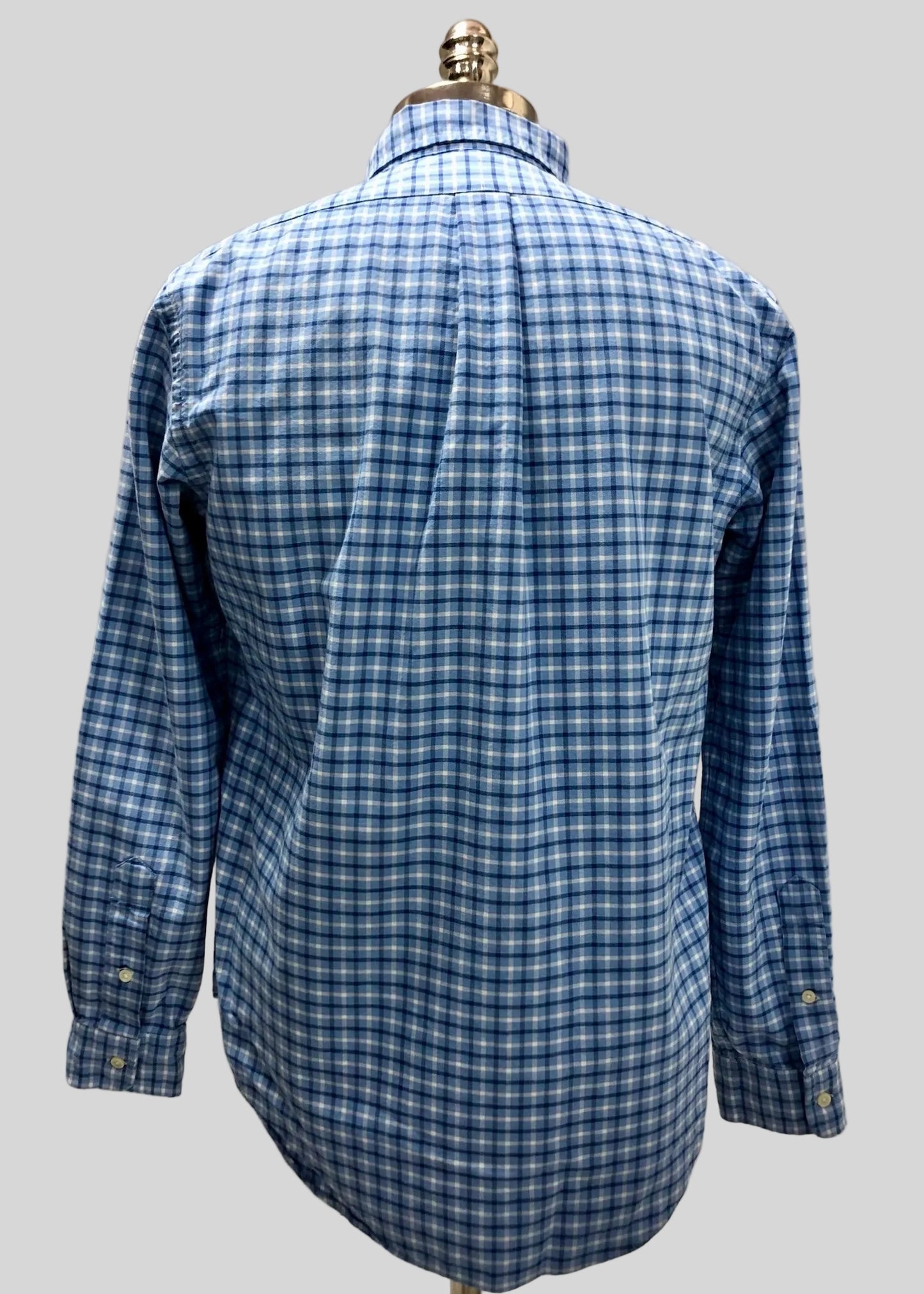 Camisa Polo Ralph Lauren 🏇🏼 De cuadros de color de azul, celeste y blanco Talla M Entalle Regular
