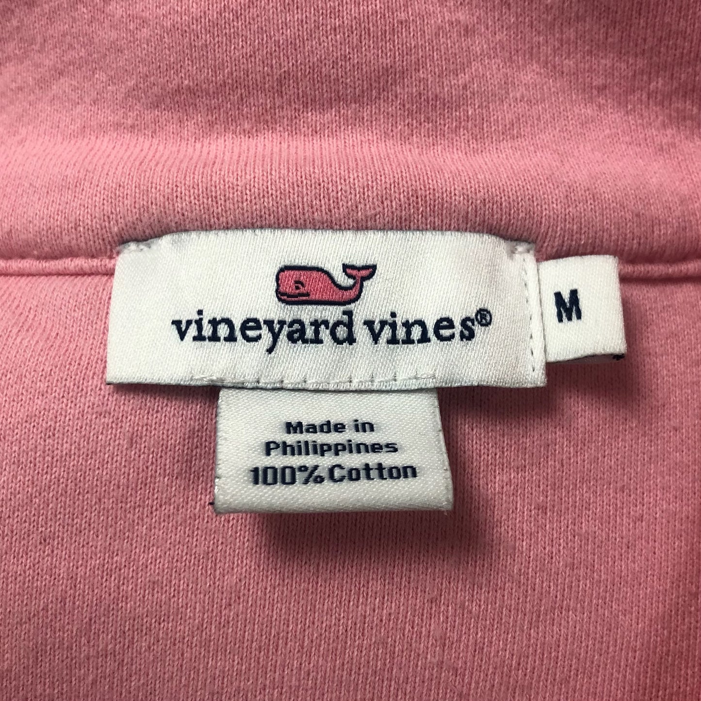 Sueter Jersey de mujer Vineyard Vines 🐳 color rosado claro y blanco Tela algodón Pima Talla M