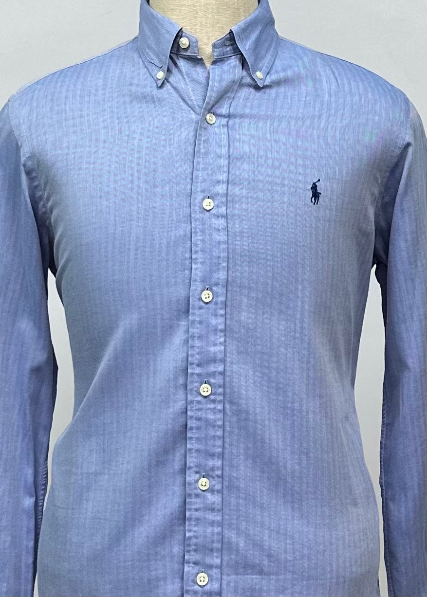 Camisa de botones Polo Ralph Lauren 🏇🏼 con finas rayas en color azul Talla S Regular