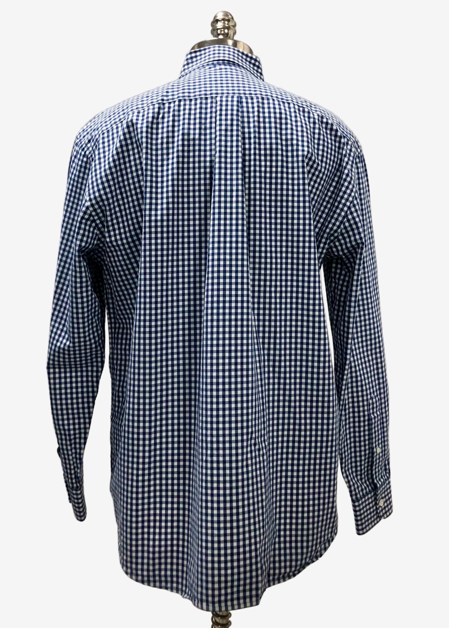 Camisa Vineyard Vines 🐳 de cuadros gingham en color azul navy y blanco Talla L Entalle Clásico